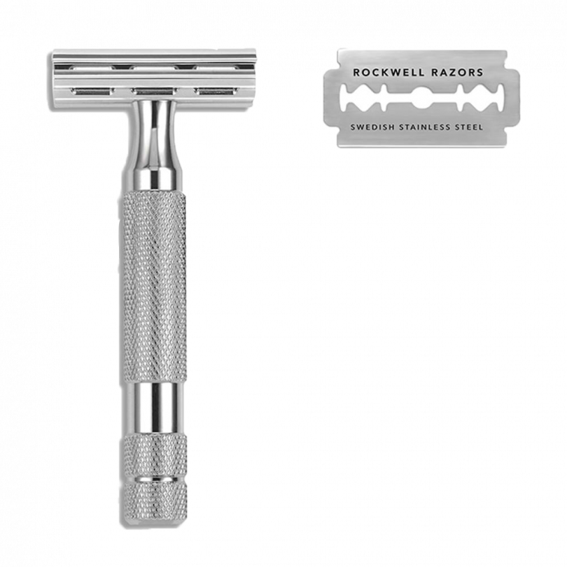 Т-образная бритва "Белый хром" Rockwell 2C